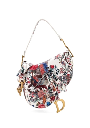 Christian Dior Pre-Owned Saddle Handbag with Strap Printed Leather Medium shoulder bag - Multicolour