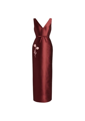ERDEM embroidered Mikado gown