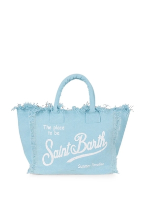 MC2 Saint Barth Vanity frayed shoulder bag - Blue