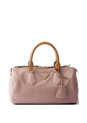 Prada small leather top-handle bag - Pink