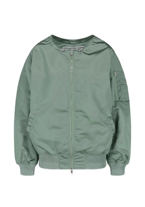 Alexander Wang drawstring-neck utility-pocket bomber jacket - Green