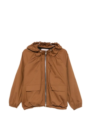 CARLA G. Sedo hooded zip-up jacket - Brown