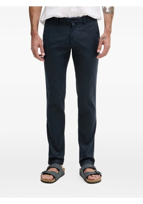 Karl Lagerfeld belt-loops button-fastening trousers - Blue