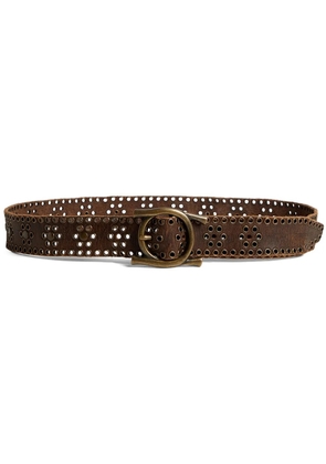 DSQUARED2 perforated leather belt - Brown