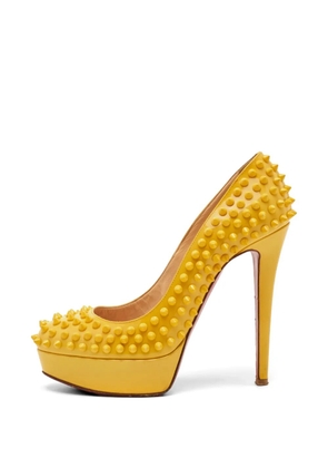 Christian Louboutin Pre-Owned Bianca Spike platform pumps - Yellow