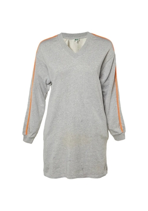 Kenzo Pre-Owned V-neck sweatshirt dress - Grey