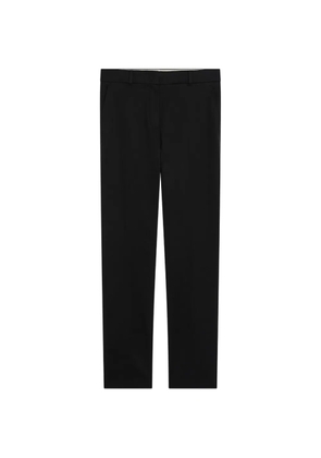 Max Mara pressed-crease belt-loops trousers - Black