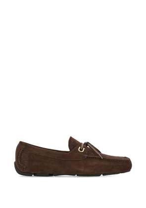 Ferragamo laced driver loafers - Brown