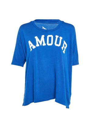 Zadig&Voltaire Amour-printed T-shirt - Blue
