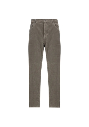 Brunello Cucinelli corduroy straight-leg trousers - Grey