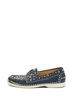 Christian Louboutin Pre-Owned Yacht studded loafers - Blue