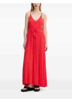 Rip Curl tassel-detail button-front maxi dress - Red