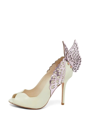 Sophia Webster Angelica Lunar winged peep-toe pumps - Neutrals
