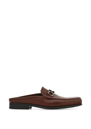 Ferragamo Gancini-ornament mules - Brown