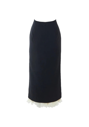 Alexander McQueen Pre-Owned bead-embellished midi skirt - Black