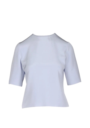 Peter Cohen silk round-neck blouse - Blue
