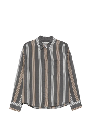 Marc O'Polo striped chest-pocket shirt - Grey