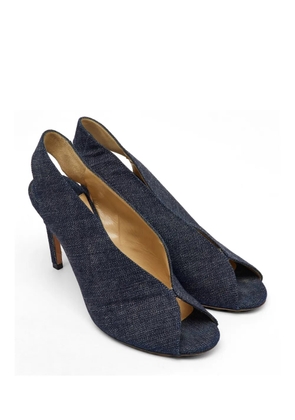 Jimmy Choo Pre-Owned denim heeled pumps - Blue