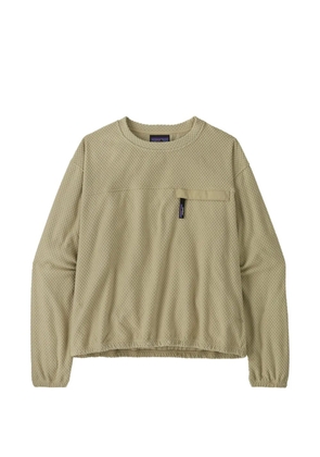 Patagonia fleece-textured chest-pocket sweater - Neutrals