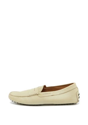 Tod's Vintage slip-on leather loafers - White