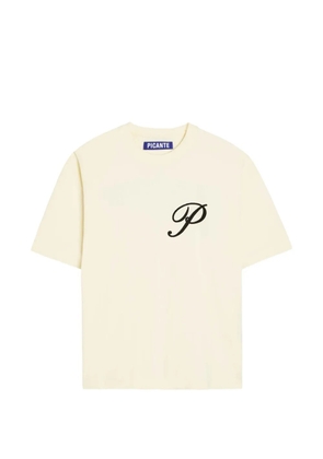 PICANTE Gallery logo-print T-shirt - Neutrals