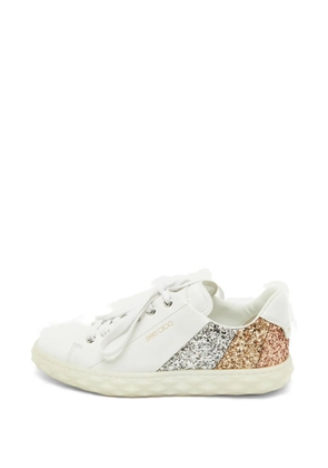 Jimmy Choo Pre-Owned Diamond glitter sneakers - White
