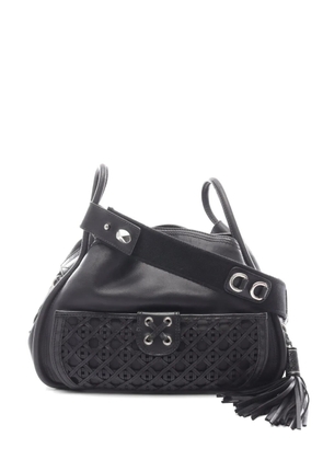 Christian Dior Pre-Owned 2010s Cannage lace-pocket shoulder bag - Black