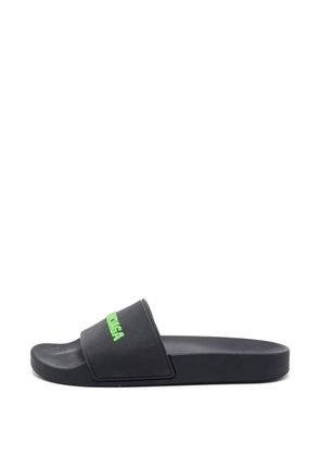 Balenciaga Pre-Owned logo-detail slides - Black