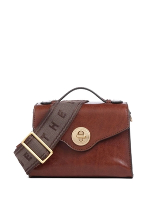 The Bridge flap-front leather tote bag - Brown