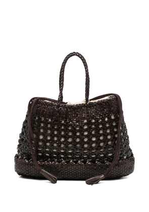 DRAGON DIFFUSION Santa Cano woven-design tote bag - Brown