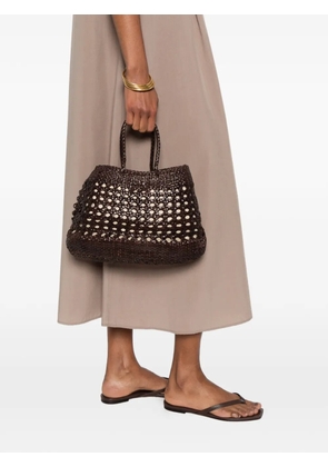 DRAGON DIFFUSION Santa Cano woven-design tote bag - Brown