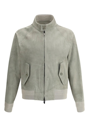 Salvatore Santoro suede bomber jacket - Grey
