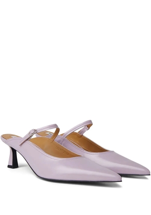 Reike Nen leather mules - Purple