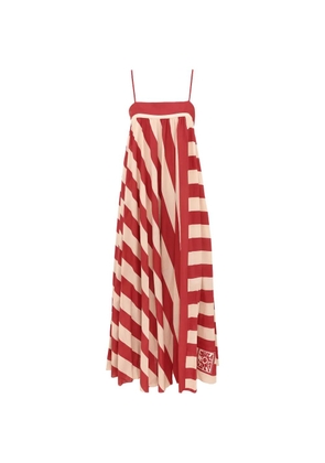 ZIMMERMANN Roselight stripe-print maxi dress - Red