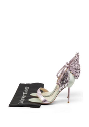 Sophia Webster Evangeline butterfly-wing heeled sandals - Purple