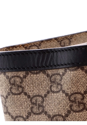 Gucci Pre-Owned Padlock Chain Tote GG Coated Canvas with Leather Small shoulder bag - Black