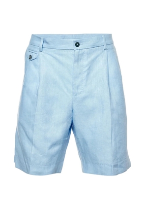 Dolce & Gabbana Pre-Owned pleated linen shorts - Blue