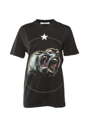 Givenchy Pre-Owned Monkey Brothers-print T-shirt - Black