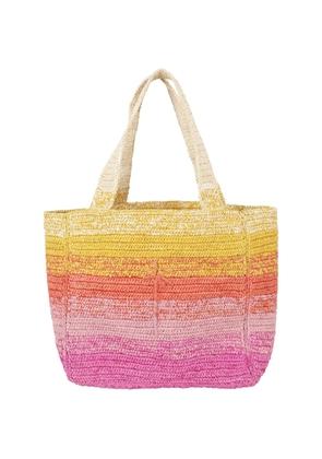 Manebi raffia Zuma tote bag - Pink