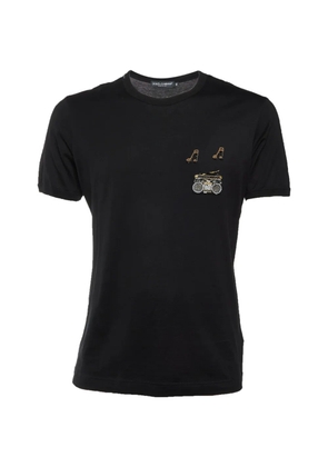 Dolce & Gabbana Pre-Owned music-patch T-shirt - Black