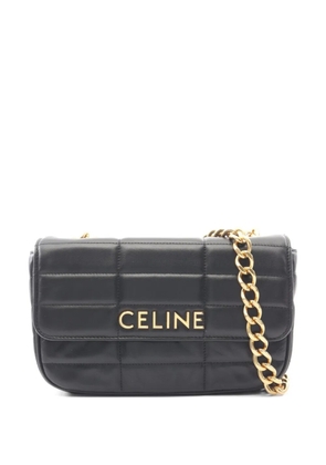Celine Pre-Owned quilted chain shoulder bag - Black