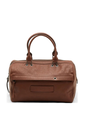 Longchamp 3D leather tote bag - Brown