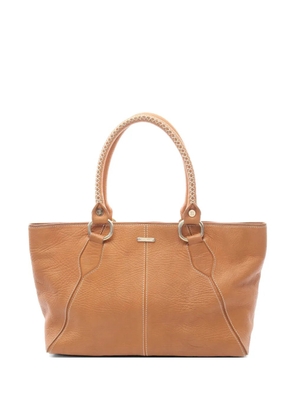 Celine Pre-Owned 2000s whipstitch leather tote bag - Brown