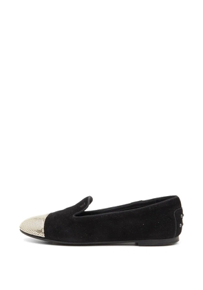 Tod's Vintage sequin-embellished loafers - Black