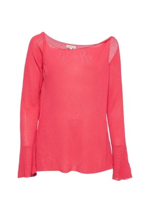 Emporio Armani Pre-Owned cut-out detail blouse - Pink