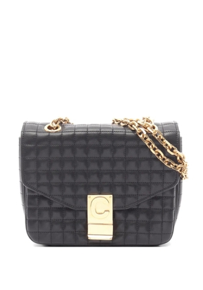 Celine Pre-Owned 2010s quilted C shoulder bag - Black