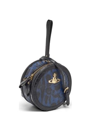 Vivienne Westwood Pre-Owned croc-embossed leopard-print crossbody bag - Black