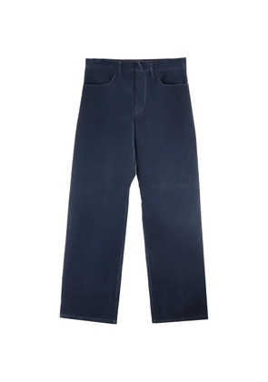 Omar Afridi velvet straight-leg trousers - Blue