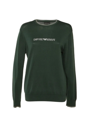 Emporio Armani Pre-Owned logo-embroidered sweater - Green