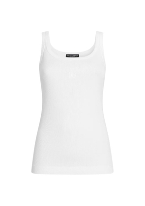 Dolce & Gabbana cotton tank top - White
